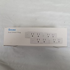Govee Dual Smart Plug 4 Pack, 15A WiFi Bluetooth Outlet, Work with Alexa