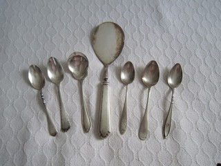 Lotto vintage 214g/7 6 oz .925 ARGENTO STERLING CUCCHIAINI POSATE assortiti