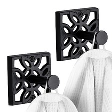 Black Bathroom Towel Hook Robe Hook Wall Mounted - Decorative Wall Hooks for ...