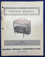 Original Conn Organ Service Manual / Prelude 300 Type 1 2 3 11 12 13
