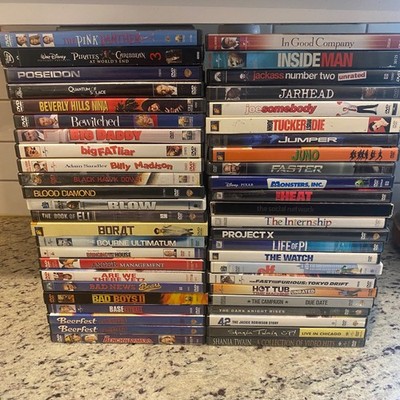 Mix of DVDs 80s-2010s All Genres Comedy Action Family Horror Sci-Fi