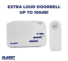 Extra Loud Wireless Doorbell & Telephone Ringer Wall Plug In Loud Chime Doorbell