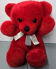 Dakin Red Cuddles Bear Teddy 13" Plush Stuffed Animal Vintage1979 Mint Condition