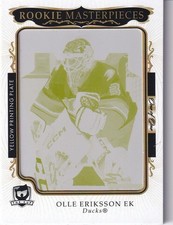 2023-24 UD The Cup Rookie Masterpiece YELLOW Printing Plate OLLE ERIKSSON EK1/1