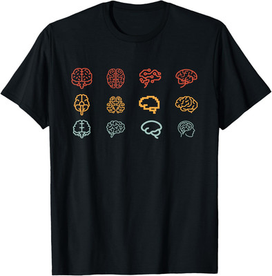 Neuroscience Retro Graphic Brain Science Neuro Unisex T-Shirt