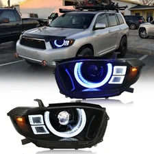 TT-ABC LED Headlights Assembly For Toyota Highlander 2008 2009 2010 w/Sequential