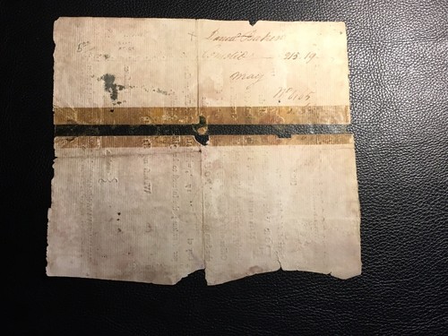 10 Pounds Massachusetts Bay Colonial Treasury note unfortunately damaged 1777 - Picture 4 of 6