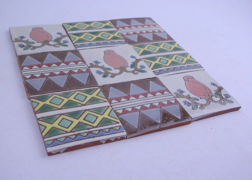 9 Stück B-Ware Relief-Fliesen mit Mängeln Motiv - Mosaik [22-10-06] - Bild 2 von 2