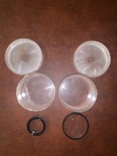 Lot of Two Unidentified Sliding Carousel Lens with Cases- 28.5 mm included