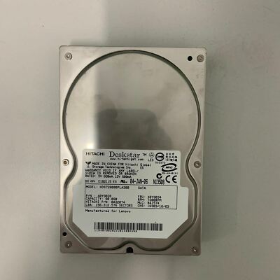Genuine Hitachi 80GB 7.2K RPM SATA NHP LFF 3.5'' Hard Disk Drive 40Y9034 0A32074 