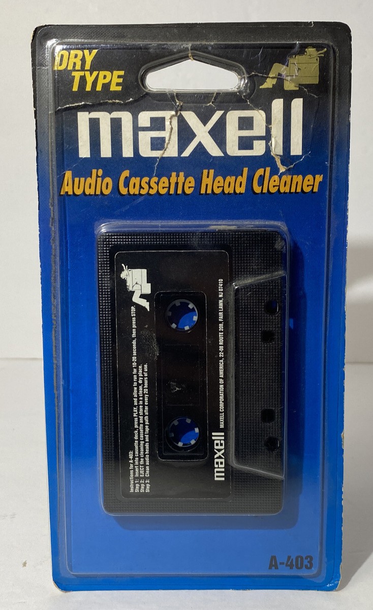 B12 NEW Maxwell Audio Cassette Head Cleaner A-403 Dry Type | eBay