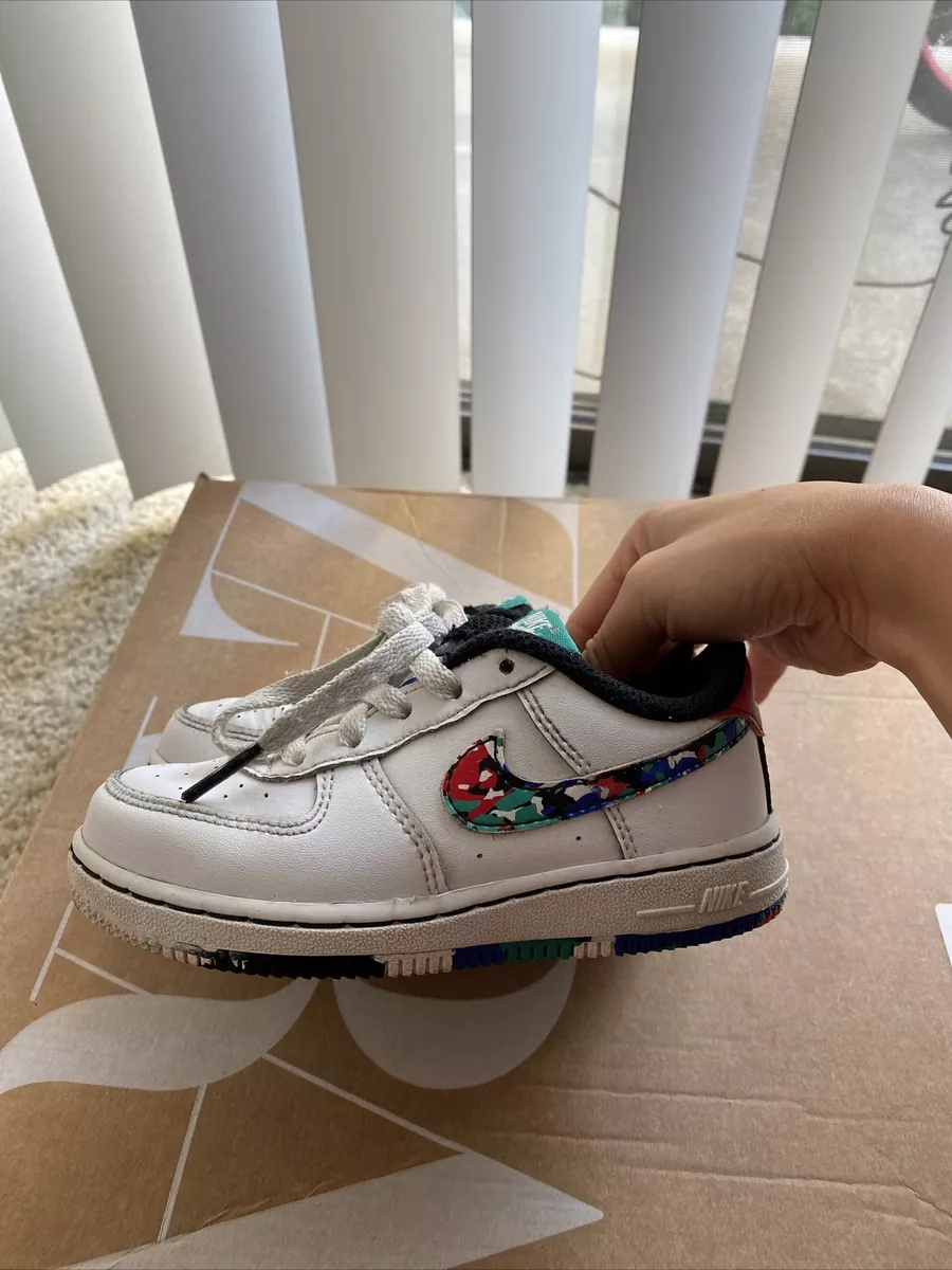 Nike air force top 1 melted crayon white/multi