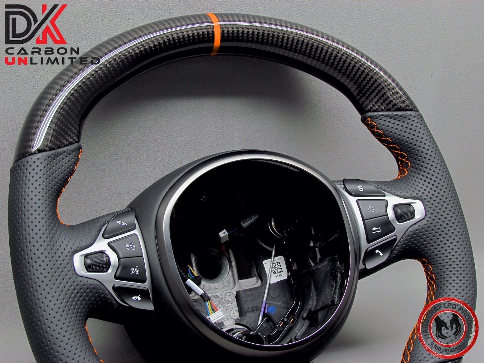 Aston Martin Vantage DBS DB11 Superleggera Orange Ring Carbon Steering Wheel v1