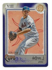 JACOB DEGROM 2021 Topps Gypsy Queen Tarot of the Diamond Indigo (TOD-8) 24/250