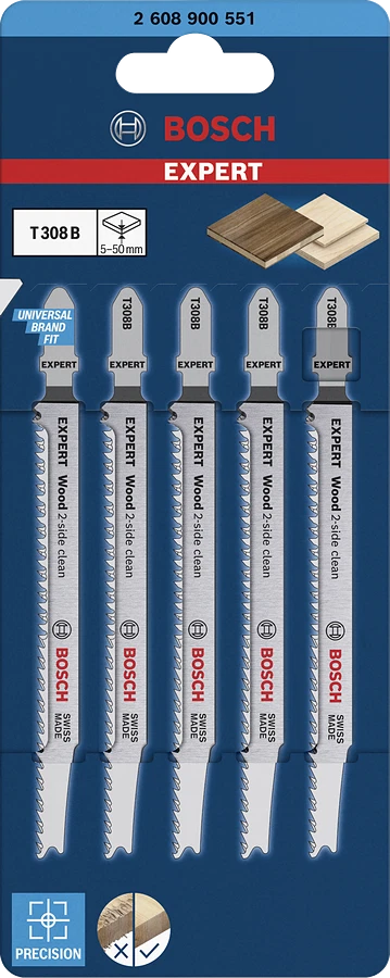 Bosch Expert Stichsägeblatt T308B Extraclean for Wood Weichholz ausrissfrei (5)