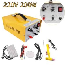 Saldatrice a punti scintillanti a impulsi saldatrice gioielli oro argento platino 200W 220V