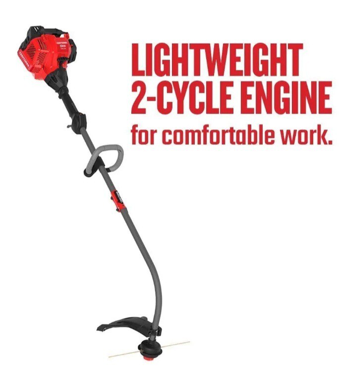 Craftsman 25 cc 2-Cycle Straight Shaft Gas Trimmer (WC2200) 17"