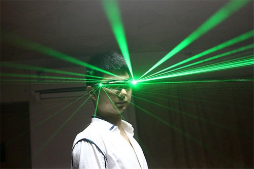 Green Light LED Laser Glasses Stage Lighting Show DJ Club Music KTV Party Props - Picture 5 of 5