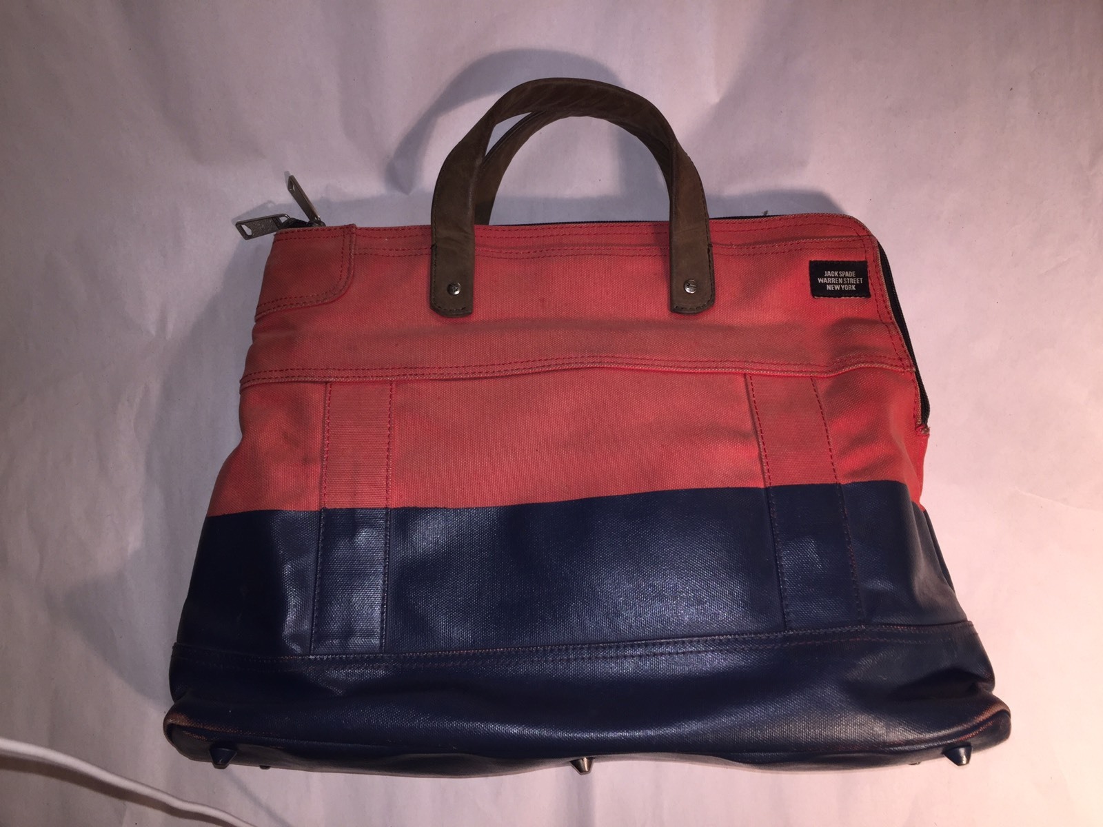 preloved authentic JACK SPADE orange & blue WAX DIP … Gem
