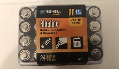 #ad #ad 48 2x24 THUNDERBOLT MAGNUM AA Alkaline Batteries $19.30