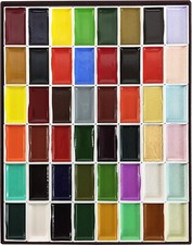 Kissho Gansai Tambi Watercolor Jananese Art Paint 48 Colors Set