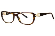 New BVLGARI BV4075-H 504 52mm Brown Havana Pearl Eyeglasses Frames Italy