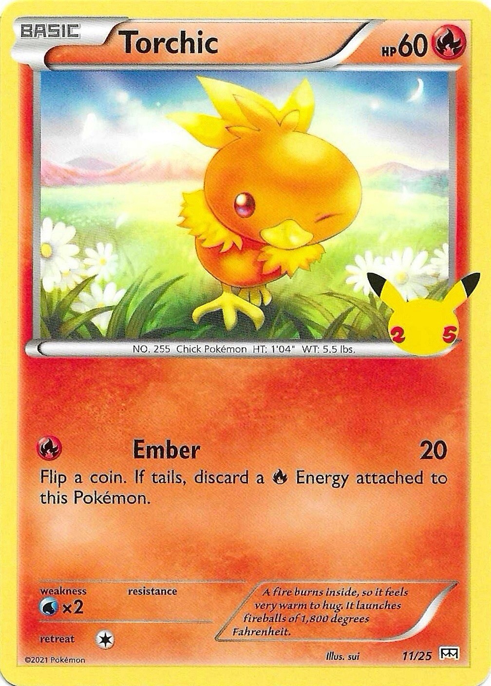 Pokemon TCG Card - Torchic 11/25 Non Holo | McDonald’s Promo Set | NM/MINT!