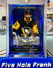 2021-22 O-Pee-Chee Platinum Pierre-Olivier Joseph Blue Rainbow Autographs #BA-PJ