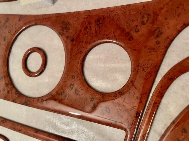 PARA CADILLAC CTS 2011 12 13 14 CUPÉ 2 PUERTAS INTERIOR JUEGO MADERA BURL TABLERO MOLDURAS KIT Foto 2 de 4