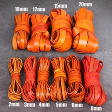 Flat Cow Real Leather Cord Lace Rope DIY Weave String for Necklace Bracelet Bag