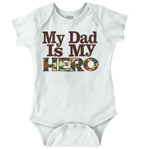 Mi Papa Es Mi Heroe Ejercito Marina Militar Ducha Recien Nacido Mameluco Traje De Bano Para Bebes Ebay