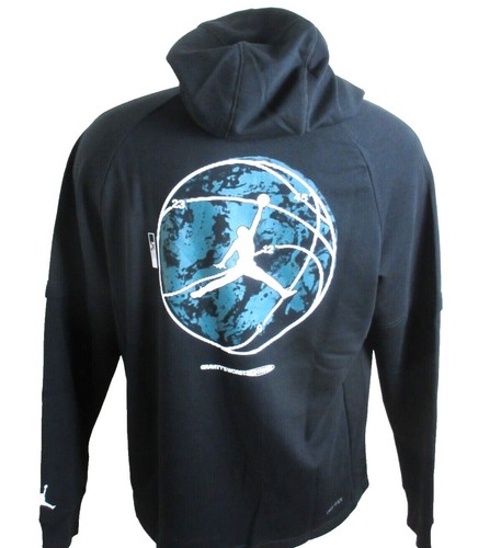 Supreme x Jordan Zip Up Hooded Sweatshirt Light Blue Size Medium