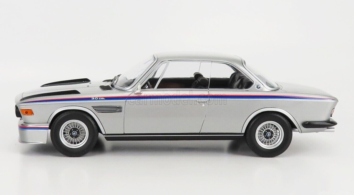 Minichamps 1973 BMW 3.0 CSL Coupe Silver Sealed Body 1:18