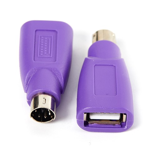 1PC USB weiblich für PS2 PS/2 Stecker Adapter Konverter Tastatur Maus Mäuse JL - Photo 2/9