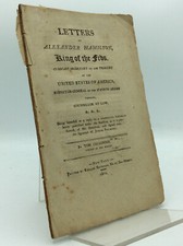 LETTERS TO ALEXANDER HAMILTON, KING OF THE FEDS by Tom Callender - 1802 - 1st ed