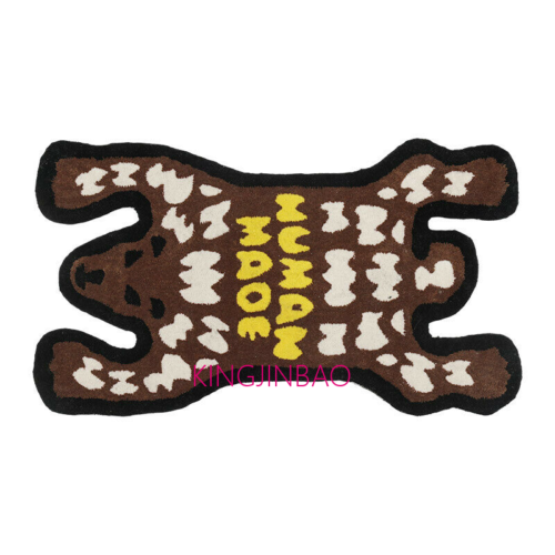 HUMAN MADE Brown TIGER RUG Classic Carpets Wool Studio Home Garden Area Rugs - 第 1/2 張圖片