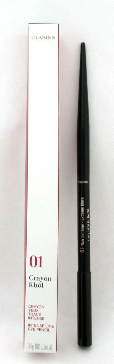 Clarins Crayon Khol Intense Line Eye Pencil 01 Extreme Black 0.04  