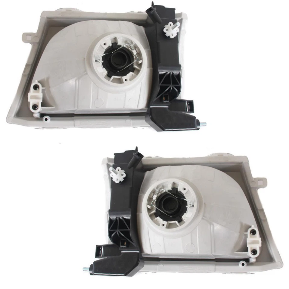 PARA Toyota Hilux D4D camioneta utilitaria 2002-2004 par de luces de cabeza lámpara cubierta lente Foto 2 de 3