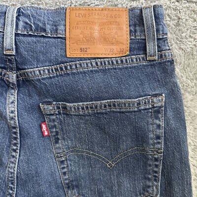 Levis Premium Mens 512 Big E Reissue Jeans  Slim Tapered  Size 32x32