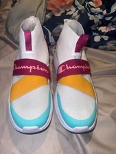 Champion Women's Lady Legend V CB High-Top Sneaker, size 8