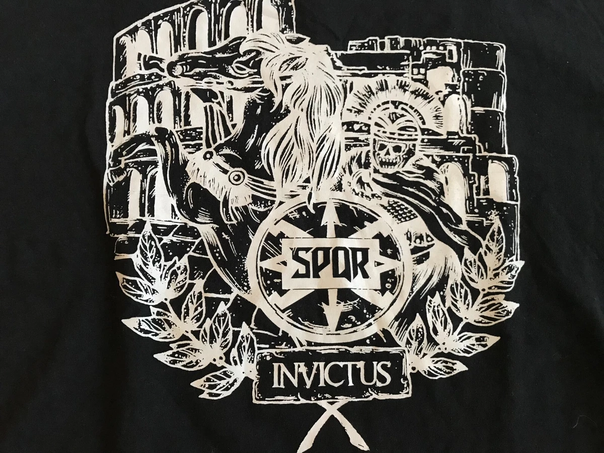 SPQR HARDCORE ITALIAN METAL ''INVICTUS'' VITTORIA O MORTE T-SHIRT SIZE  LARGE | eBay