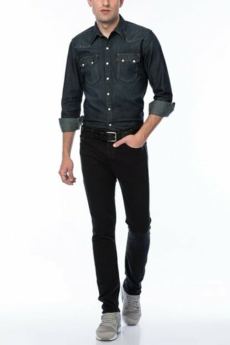 510 Skinny Fit Jet Black Stretch Jeans 