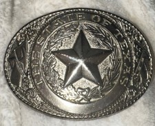 Vintage The Great State of Texas Belt Buckle Made In USA Free Shipping