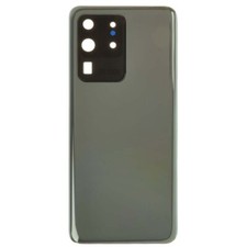 Back Glass with Camera Lens for Samsung Galaxy S20 Ultra Gray Aftermarket