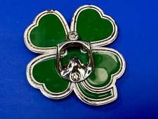 Lucky Four Leaf Clover Shamrock Green Silver Novelty Bottle Opener  Belt Buckle