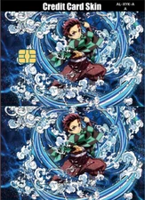Demon Slayer Tanjiro Credit Card Smart Sticker Skin Pre-cut Small Chip Debit
