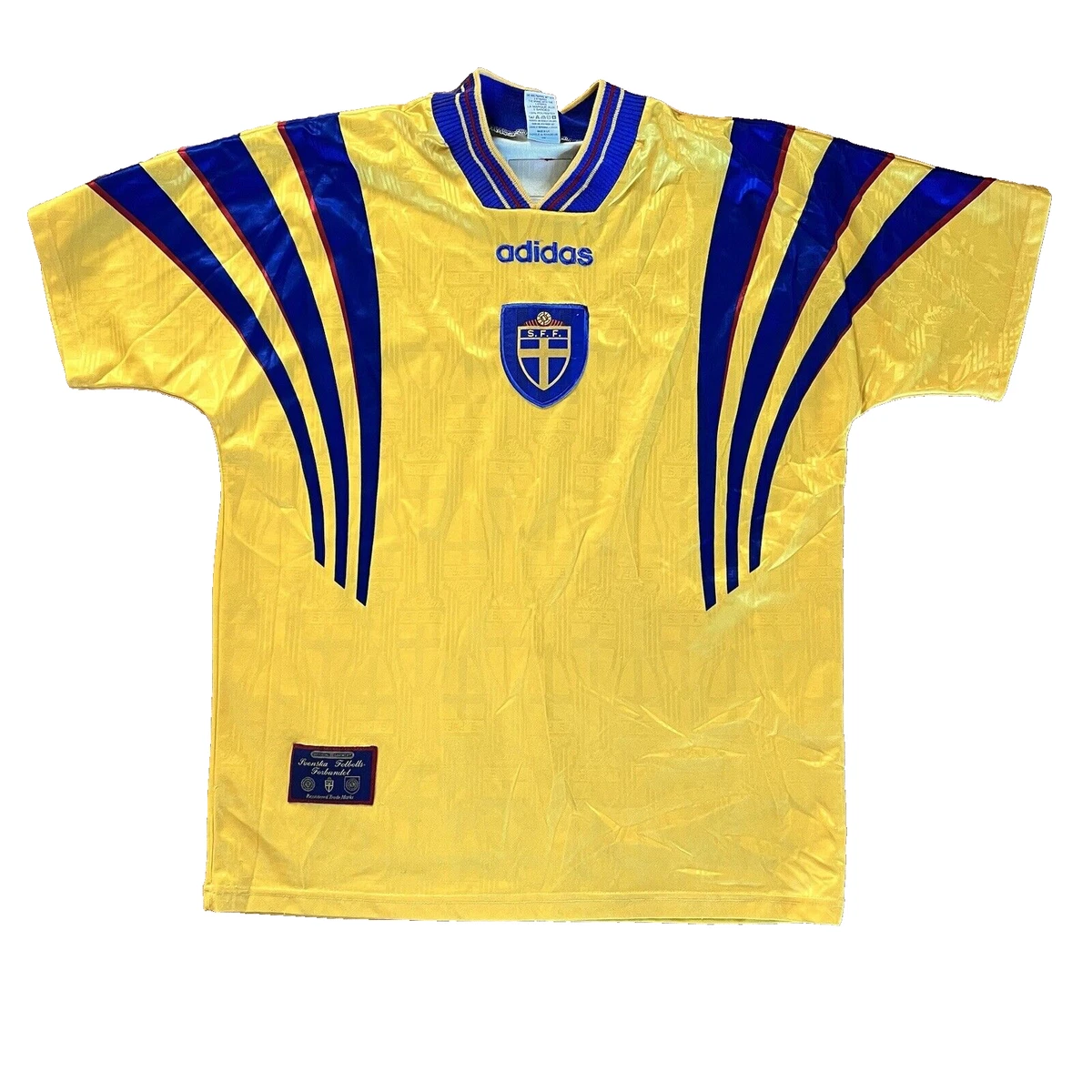 adidas Sweden Size L National Team Soccer Fan Apparel & Souvenirs