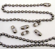 Industrial Stainless Steel BALL CHAIN 15 8mm Round Bead Bulk Lengths