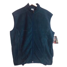 NWT Russell Athletic Men's Navy Blue Fleece Vest Full Zip Therma Power XL