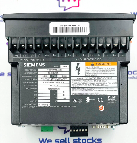 SIEMENS 9610DC-1115-AZZA Leistungsmesser - Bild 4 von 13
